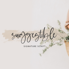 Suggestible Signature Script Font