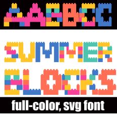 Summer Blocks Color Font