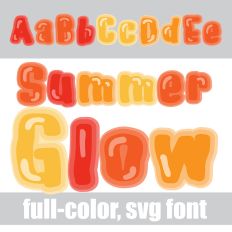 Summer Glow Color Font