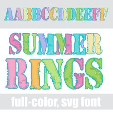 Summer Rings Color Font