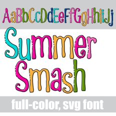 Summer Smash Color Font