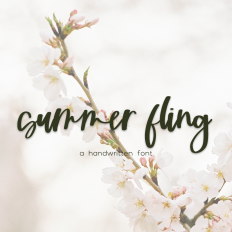 Summer Fling Script Font