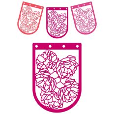 Summer Roses Party Bunting Flag Garland