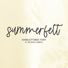 Summerfelt Script Font