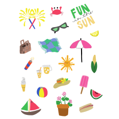 Summer Fun Sticker Sheet