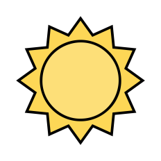 Sun SVG | Weather Clipart