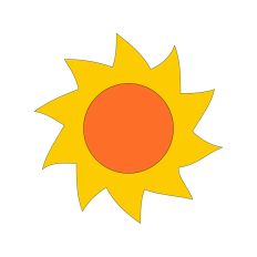 Sun Shape Sunset Sunrise Crafting