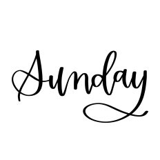 Sunday - Calendar Label