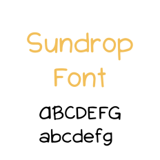 Sundrop Font, Handwritten Font