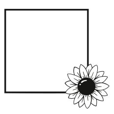 Sunflower Square Frame