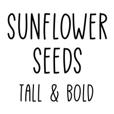 Sunflower seeds font