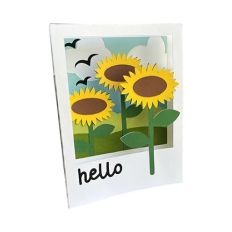 Sunflower Hello Card - 3D Card
