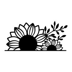 Sunflowers border