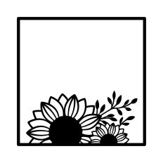 Sunflower frame