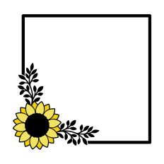 Square Autumn Frame
