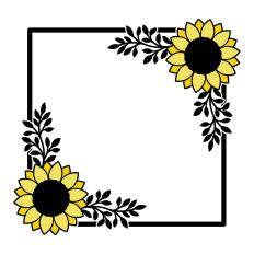 Sunflower frame