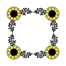 Sunflowers frame