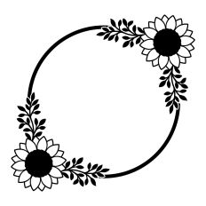 Sunflowers frame