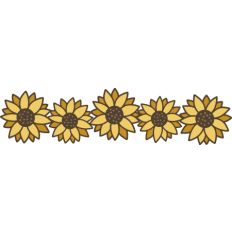 Sunflowers Border