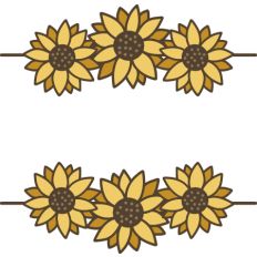 Sunflowers Name Frame