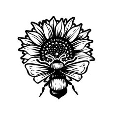 Bee with Sunflower