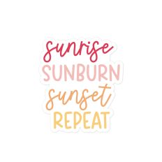 Sunrise Sunburn