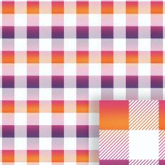 White Buffalo Check Plaid- Sunrise