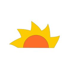 Sun Shape Sunset Sunrise Crafting