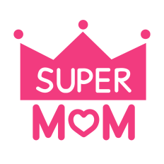 Super Mom Crown – Mother’s Day SVG & Print Design