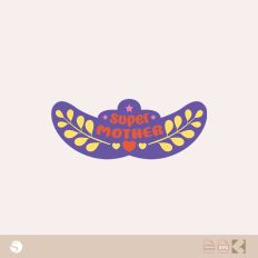 Floral Crown "Super Mother" SVG for Silhouette