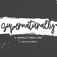 Supernaturally Script Font