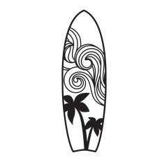 Surfboard summer decor