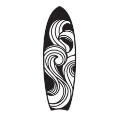 Surfboard clipart