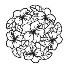 Summer floral mandala