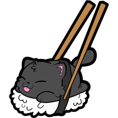 cute sushi cat