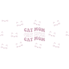 Cat Mom Cup Wrap - 16oz