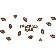 Football Mom Cup Wrap - 16oz