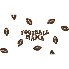 Football Mama Cup Wrap - 20oz
