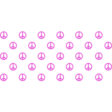 Peace Sign Cup Wrap - 16oz