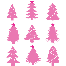 Pink Christmas Trees