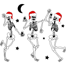 Santa Skeleton 