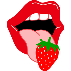 Mouth and Strawberry