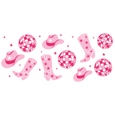 Disco Cowboy Cup Wrap - 16oz