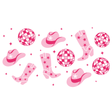 Disco Cowboy Cup Wrap - 20oz
