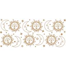 Moon and Stars Cup Wrap - 16oz