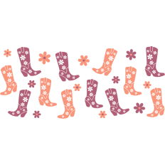 Cowboy Boot Cup Wrap - 16oz