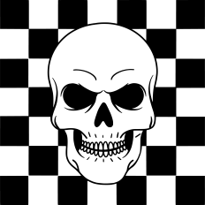 Checkered Skull