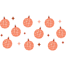 Christmas Ornament Cup Wrap - 20oz