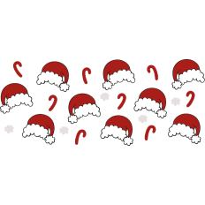 Santa Hat Cup Wrap - 16oz