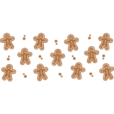 Gingerbread Man Cup Wrap - 16oz